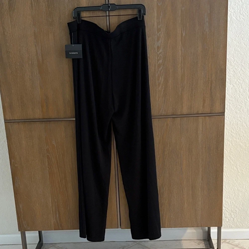 Liz Claiborne Black Wide Leg Pants - Picture 3 of 9